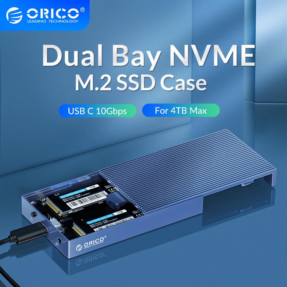 ORICO   ˷̴ M.2 NVME SSD Ŭ USB C 3.1 Gen2 M Ű & M/B Ű  10Gbps 5V4A  Ͱִ NVME PCIe SSD